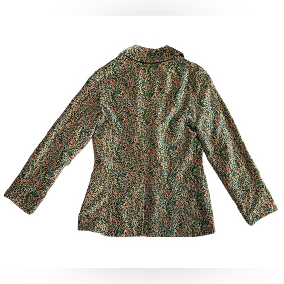 Plenty By Tracy Reese Floral Velvet 2 Button Blazer Sz M - Picture 9 of 16